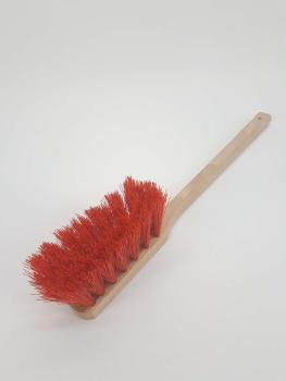 Handfeger Standard Kunstborste rot gewellt